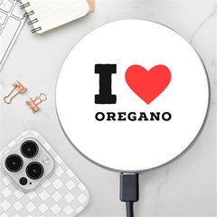 I Love Oregano Wireless Fast Charger(white) by ilovewhateva