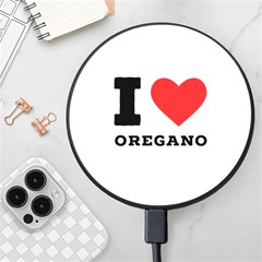 I Love Oregano Wireless Fast Charger(black) by ilovewhateva