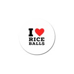 I love rice balls Golf Ball Marker (4 pack) Front