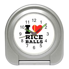 I Love Rice Balls Travel Alarm Clock by ilovewhateva