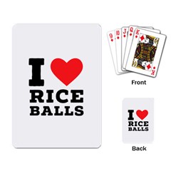 I Love Rice Balls Playing Cards Single Design (rectangle)