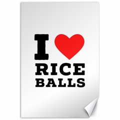 I Love Rice Balls Canvas 20  X 30  by ilovewhateva