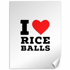 I Love Rice Balls Canvas 36  X 48  by ilovewhateva