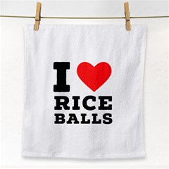 I Love Rice Balls Face Towel by ilovewhateva