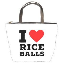 I Love Rice Balls Bucket Bag by ilovewhateva