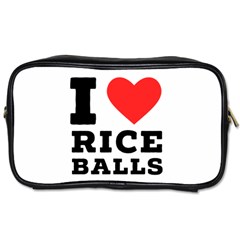 I Love Rice Balls Toiletries Bag (two Sides) by ilovewhateva