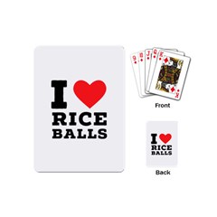 I Love Rice Balls Playing Cards Single Design (mini) by ilovewhateva