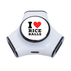 I Love Rice Balls 3-port Usb Hub by ilovewhateva