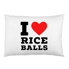 I Love Rice Balls Pillow Case (two Sides) by ilovewhateva