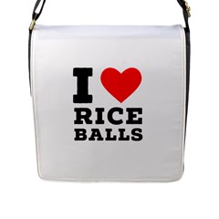 I Love Rice Balls Flap Closure Messenger Bag (l) by ilovewhateva