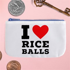 I Love Rice Balls Large Coin Purse by ilovewhateva