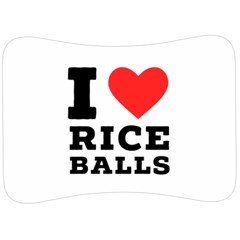 I Love Rice Balls Velour Seat Head Rest Cushion by ilovewhateva