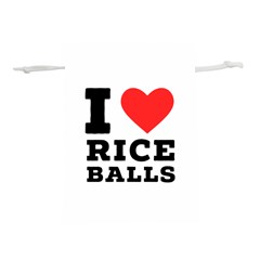 I Love Rice Balls Lightweight Drawstring Pouch (s) by ilovewhateva