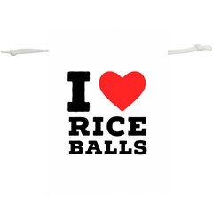 I Love Rice Balls Lightweight Drawstring Pouch (xl) by ilovewhateva