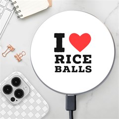 I Love Rice Balls Wireless Fast Charger(white) by ilovewhateva