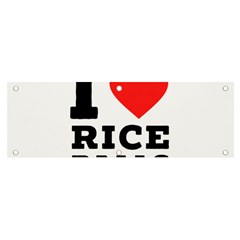 I Love Rice Balls Banner And Sign 6  X 2  by ilovewhateva