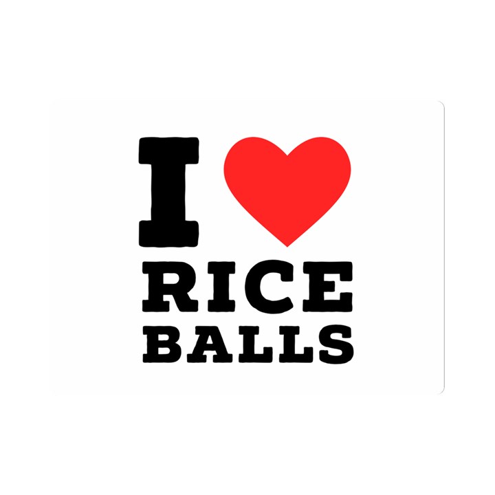 I love rice balls Premium Plush Fleece Blanket (Mini)