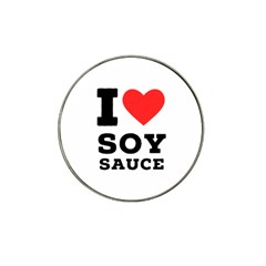 I Love Soy Sauce Hat Clip Ball Marker (4 Pack) by ilovewhateva