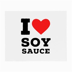 I Love Soy Sauce Small Glasses Cloth by ilovewhateva