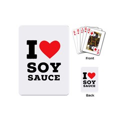 I Love Soy Sauce Playing Cards Single Design (mini) by ilovewhateva