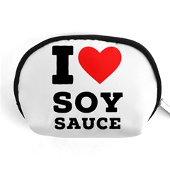 I Love Soy Sauce Accessory Pouch (medium) by ilovewhateva