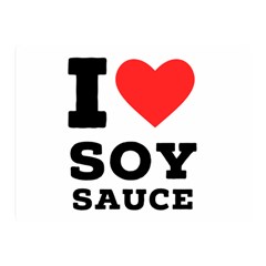 I Love Soy Sauce Two Sides Premium Plush Fleece Blanket (mini) by ilovewhateva