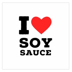 I Love Soy Sauce Square Satin Scarf (36  X 36 ) by ilovewhateva