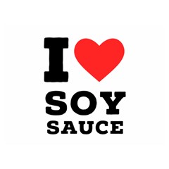 I Love Soy Sauce Two Sides Premium Plush Fleece Blanket (extra Small) by ilovewhateva