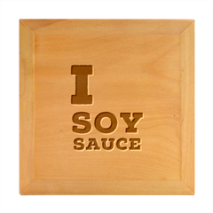 I Love Soy Sauce Wood Photo Frame Cube