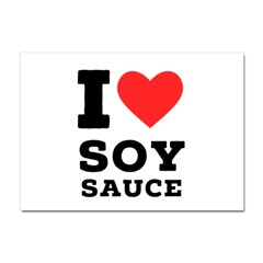 I Love Soy Sauce Crystal Sticker (a4) by ilovewhateva