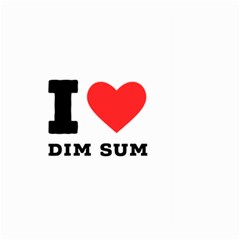 I Love Dim Sum Large Garden Flag (two Sides) by ilovewhateva