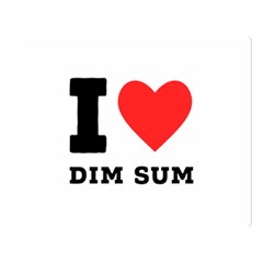 I Love Dim Sum Two Sides Premium Plush Fleece Blanket (large) by ilovewhateva