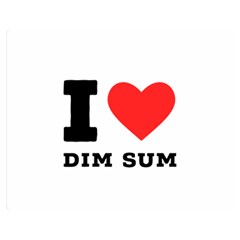 I Love Dim Sum Premium Plush Fleece Blanket (medium)