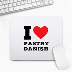 I Love Pastry Danish Large Mousepad by ilovewhateva