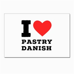 I Love Pastry Danish Postcards 5  X 7  (pkg Of 10) by ilovewhateva