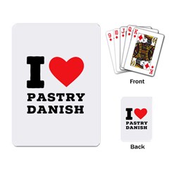 I Love Pastry Danish Playing Cards Single Design (rectangle) by ilovewhateva