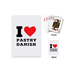 I Love Pastry Danish Playing Cards Single Design (mini) by ilovewhateva