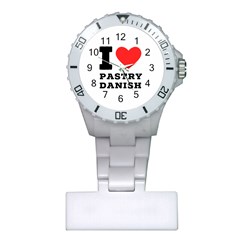 I Love Pastry Danish Plastic Nurses Watch by ilovewhateva