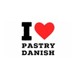 I love pastry danish Satin Wrap 35  x 70  Front