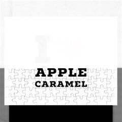 I Love Apple Caramel Rectangular Jigsaw Puzzl by ilovewhateva