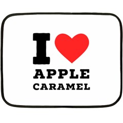 I Love Apple Caramel Fleece Blanket (mini) by ilovewhateva