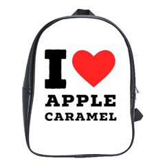 I Love Apple Caramel School Bag (xl) by ilovewhateva