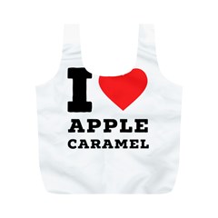 I Love Apple Caramel Full Print Recycle Bag (m) by ilovewhateva