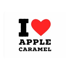 I Love Apple Caramel Two Sides Premium Plush Fleece Blanket (mini) by ilovewhateva