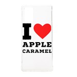 I love Apple caramel Samsung Galaxy Note 20 TPU UV Case Front