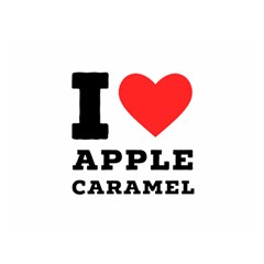 I Love Apple Caramel Premium Plush Fleece Blanket (extra Small) by ilovewhateva