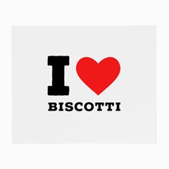 I Love Biscotti Small Glasses Cloth by ilovewhateva