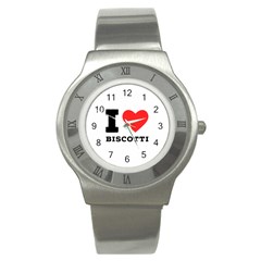 I Love Biscotti Stainless Steel Watch