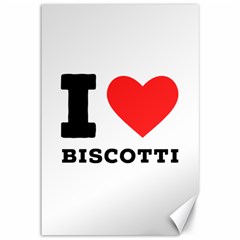 I Love Biscotti Canvas 12  X 18  by ilovewhateva