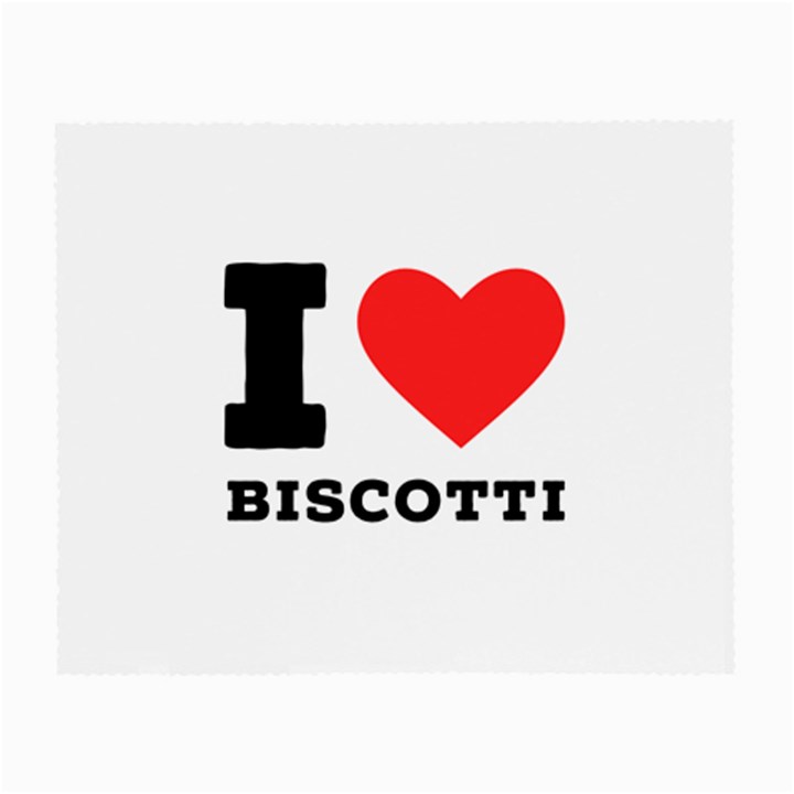 I love biscotti Small Glasses Cloth (2 Sides)